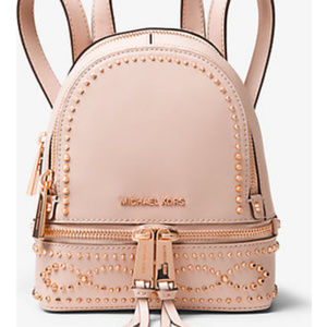 Rhea Mini Studded Leather Backpack